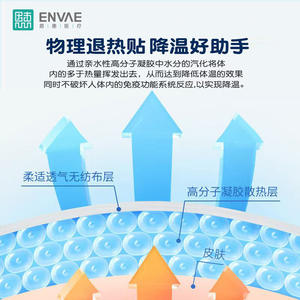 Parches Reductores de Fiebre Enhui Medical, 10 Unidades, Empaquetados Individualmente para Bebés y Niños, Venta al por Mayor - Product Image 4