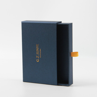 Boîte à nœud papillon de cou en gros, boîte-cadeau à tiroir de luxe avec logo personnalisé pour hommes