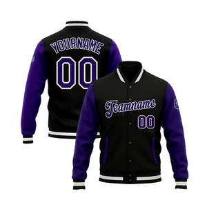 Op Maat Gemaakte Heren <span class=keywords><strong>Baseball</strong></span> Jack In College-Stijl Duurzaam En Modieus Met Teamnaam En College Print Patroon - Product Image 5