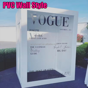 Stand de Fondo de Tela Personalizado para Bodas con Estuche para Fotos de Revista en Venta - Product Image 4