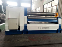 Machine à cintrer les tôles robuste W12 à 4 rouleaux pour la construction de tours éoliennes et de navires, machine à cintrer les tôles hydraulique CNC 40X4000