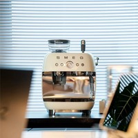 Machine à expresso électrique tout-en-un semi-automatique en acier inoxydable EGF03 avec mousseur à lait intégré et moulin à grains