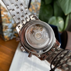 Reloj de Cuarzo Cronógrafo para Hombre con Bisel Taquímetro, Correa de Acero Inoxidable, Reloj de Pulsera Analógico para Uso Diario y Formal - Product Image 5