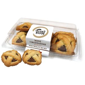 Mini Tartas de Avellana y Cacao Tissi en Caja Redonda de 200g, Paquete de 6 Unidades, Sabor a Frutos Secos, Conservación a Temperatura Ambiente - Product Image 1
