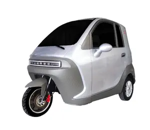 2023 High Speed Three Wheeler Full Closed Cabin Electric Tricycle Motorcycle