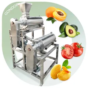Avokado kayısı domates sosu hamuru çilek elma otomatik Mango reçel tek kanallı Pulper makinesi yapmak