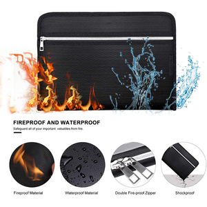 Yhx Nhà máy cung cấp A4 Chống cháy tài liệu thư mục văn phòng trường sử dụng màu sắc mở rộng dây kéo nộp hồ sơ thư mục - Product Image 5