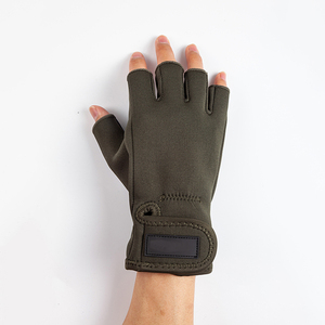 Personalizado antideslizante de neopreno Palm Grips motocicleta ciclismo guante antideslizante medio dedo guantes de pesca - Product Image 3