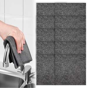 Chiffon de nettoyage <span class=keywords><strong>magique</strong></span> en microfibre sans traces, lot de 6, serviettes de cuisine sans peluches pour <span class=keywords><strong>vitres</strong></span> brillantes, polissage réutilisable, chiffon à vaisselle - Product Image 6