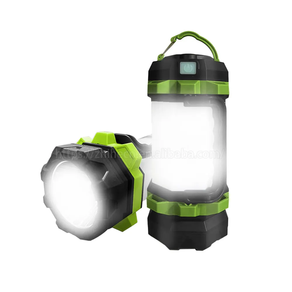 Lanterna portátil de alta lumens para acampamento e caça, luz de emergência com forte recarregável, lanterna de alta lumens