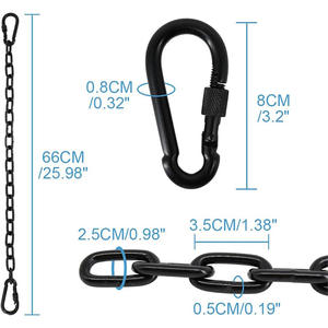 Catégorie de produit Ancres Support de hamac de yoga en acier inoxydable avec boucle supérieure pivotante <span class=keywords><strong>pour</strong></span> sac de sable - Product Image 5