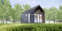 Chambre isolée bon marché prête à expédier Kit de petite maison extérieure modulaire en bois préfabriquée petit bureau de jardin préfabriqué