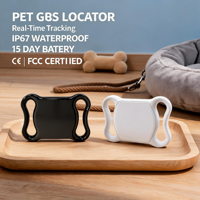 Collier GPS pour chien, chiot, chat avec technologie mini, longue autonomie, lumière clignotante, suivi GPS