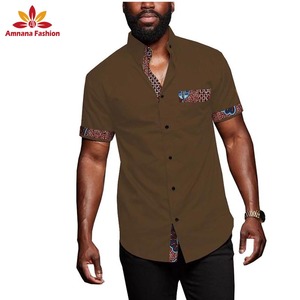 Vêtements <span class=keywords><strong>pour</strong></span> hommes africains en gros, mode <span class=keywords><strong>2020</strong></span>, t-shirt décontracté à manches courtes de haute qualité - Product Image 5