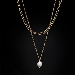 Joyería de Acero Inoxidable al por Mayor, Collar con Colgante de Concha Blanca, Corazón, Mariposa, <span class=keywords><strong>Amor</strong></span> y Números Romanos, Collar de Moda para Mujer - Product Image 3