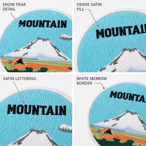 Parches Bordados Termoadhesivos de Montaña, Camping y Aventura al Aire Libre, Estilo Parque Nacional, Parches para Coser en Chaquetas y Bolsos - Product Image 3