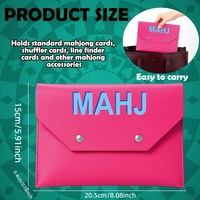 Pochette magnétique pour Mahjong, sac de rangement portable pour les tuiles et les dés de Mahjong américain, accessoires de jeu de Mahjong de voyage