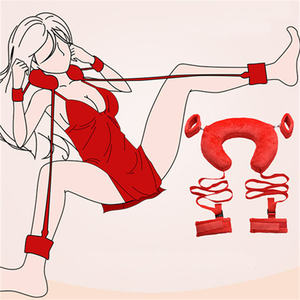 Bdsm esaret korumak boyun açık bacak bağlama kemer yatak Slave sınırlamalar kelepçe seks oyuncakları esaret Bdsm kiti sınırlamalar - Product Image 1