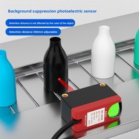 Sensor Fotoeléctrico de Alta Precisión Industrial con Enfoque Láser Ajustable, Supresión de Luz Difusa de Fondo
