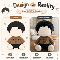 Vêtements de poupée personnalisés de 10 cm, vente en gros, OEM/ODM pour tenues de poupées BJD en coton