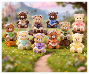 Vente en gros de petit ours personnalisé en résine pour enfant supermarché jouet figurine animale pour fille de 3 ans fournitures d'artisanat jardin - Product Image 3