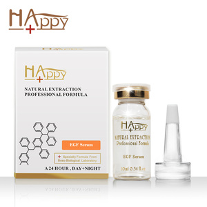 Sérum Happy+ EGF de qualité professionnelle pour l'anti-âge et la réduction des rides, absorption rapide, traitement facial rajeunissant. - Product Image 3