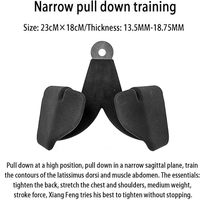 Gym à domicile Fitness aviron t-bar v-bar poulie câble Machine pièces jointes barre de traction dos musculation poignée poignées