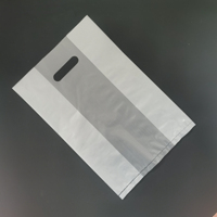Sac à pain personnalisé avec logo découpé, en plastique recyclable, fond carré, fermeture à bouton pour boulangerie, aliments en conserve, lait, sushis, salades