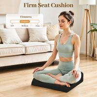 Coussin de siège en mousse à mémoire de forme pour chaise de bureau, oreiller confortable pour une assise confortable, design ergonomique en forme de U, amovible et lavable pour siège de voiture et bureau