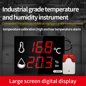 <span class=keywords><strong>Termoigrometro</strong></span> <span class=keywords><strong>Digitale</strong></span> LX905-F con Funzione di Allarme, Monitoraggio Temperatura e Umidità, Display LCD per Casa, Ufficio, Magazzino - Product Image 5