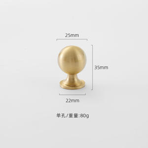 Perilla de gabinete de cobre de lujo moderno de 96mm de varios tamaños para uso multifuncional en el cajón del tocador, armario, cocina, hoteles, hospitales - Product Image 2