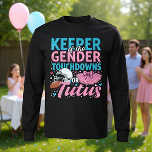 Camiseta de manga larga para revelación de género Touchdowns Or Tutus - Product Image 3