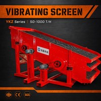 Crible vibrant durable YK Mining pour le criblage de minerai de fer et de minerai de cuivre, adapté aux carrières et aux usines de production de sable et d'agrégats