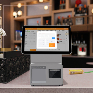 Màn hình cảm ứng kép 15.6inch thanh toán tất cả trong một tiền mặt đăng ký máy thiết bị đầu cuối Pos với máy in máy quét cho bán lẻ nhà hàng - Product Image 1