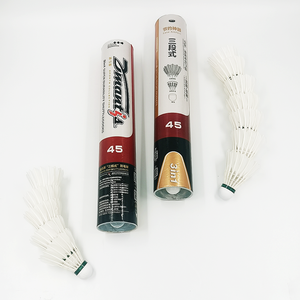 Estable y Duradero Volante Corcho Clase UN Pluma de <span class=keywords><strong>Ganso</strong></span> Volante de Badminton par Torneo - Product Image 2