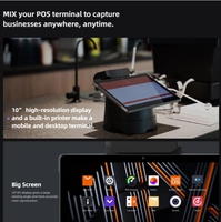 SUNMI V3 MIX Écran tactile 10.1 pouces Android13 Ordinateur de bureau Pos Imprimante thermique Supermarché NFC Barcode Scan Pos System