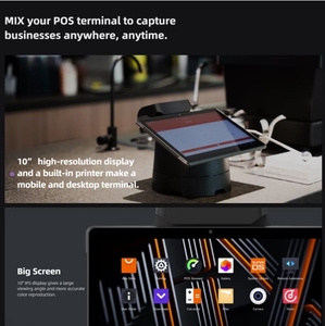 Sunmi V3 mix 10.1inch màn hình cảm ứng android13 Máy tính để bàn POS Máy in nhiệt siêu thị NFC mã vạch quét POS hệ thống - Product Image 2
