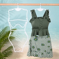 Cintres de présentation rotatifs à 360° en plastique blanc pour maillots de bain, silhouettes féminines, pour bikinis et bodys en vitrine de magasin