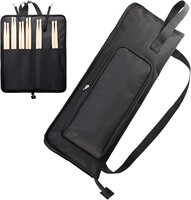 Échantillon gratuit Sac de transport portable pour baguettes de batterie et maillets avec crochets de suspension pour batteur