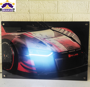 Voiture de course télécommandée personnalisée avec éclairage néon USB, logo publicitaire pour hôtel. Affiches LED pour publicité dans les centres commerciaux - Product Image 5
