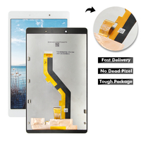 Suku cadang Tablet, tampilan pengganti untuk Samsung Tab A7 A8 T500 T290 T295 X200 Lcd layar sentuh hitam Oem