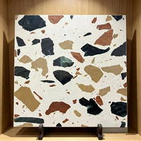 Dalles de terrazzo robustes en pierre artificielle pour meubles, blocs de table, construction solide, feuilles de pierre artificielle pour matériaux de dessus de bureau