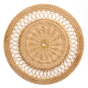 Wholesale Top Selected Natural Rattan Placemat Braided Tablemats for <b>Dining</b> <b>Table</b> Home Decor and Housewarming Gift - Product Image 1