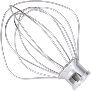 Fouet en acier inoxydable K45WW à 6 fils, accessoire pour batteur sur socle inclinable de 4,5 qt, idéal pour les œufs et la crème fouettée - Product Image 2