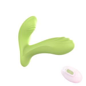 Wearing A Vibrator Pink Silicone Rechargeable <b>Remote</b> Control <b>Vibration</b> For Female Stimulation - Product Image 2