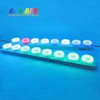 Aglare AC24V RGB LED Pixel Point Lights IP65 Étanche 60MM Cabochon Automatique Coloré Lumière LED pour Manèges d'Attraction