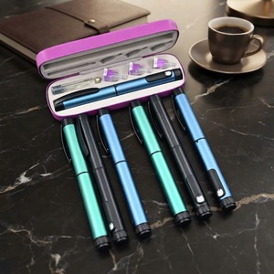 Durable Reusable Packaging Component Metal Body Rubber Stopper Custom Logo Injection <b>Pen</b> Shell <b>Refillable</b> Housing Part - Product Image 1