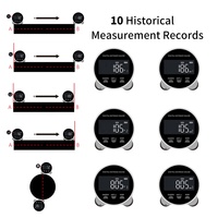 SHAHE Electronic Tape Measure With LCD Display Digital Ruler Type-C Rechargeable Length Measuring Tool for Flat Curved