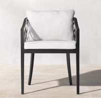 Conjunto de Mesa y Sillas de Comedor para Exteriores de Aleación de Aluminio, Resistente al Agua y a los Rayos UV, para Jardín, Patio, Villa, Hotel, Muebles de Exterior