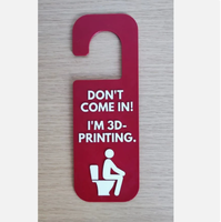 Panneau de porte créatif transfrontalier « Ne pas déranger » – Décoration d'intérieur amusante imprimée en 3D – Plaque de porte suspendue